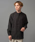 MR.OLIVE / FRENCH LINEN CLOTH / BAND COLLAR L/S SHIRT ミスターオリーブ/フレンチリネンクロス/バンドカラー ロングスリーブシャツ